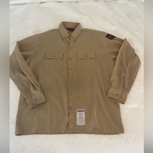 DriFire FR Khaki button down shirt